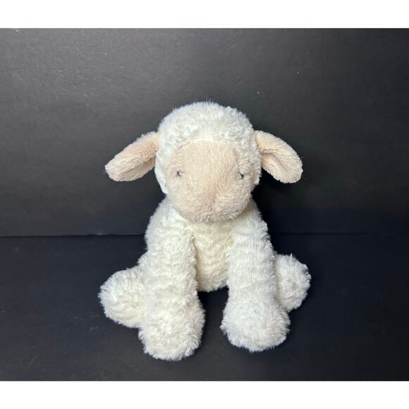Jellycat Fuddlewuddle Bashful Lamb Sheep 9” Sitting Up Cream White & Tan Face - Picture 1 of 5